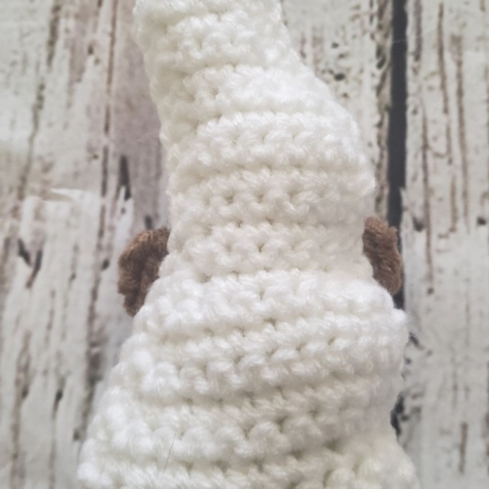 White Crochet Chocolate Bunny - Picture 3 of 5